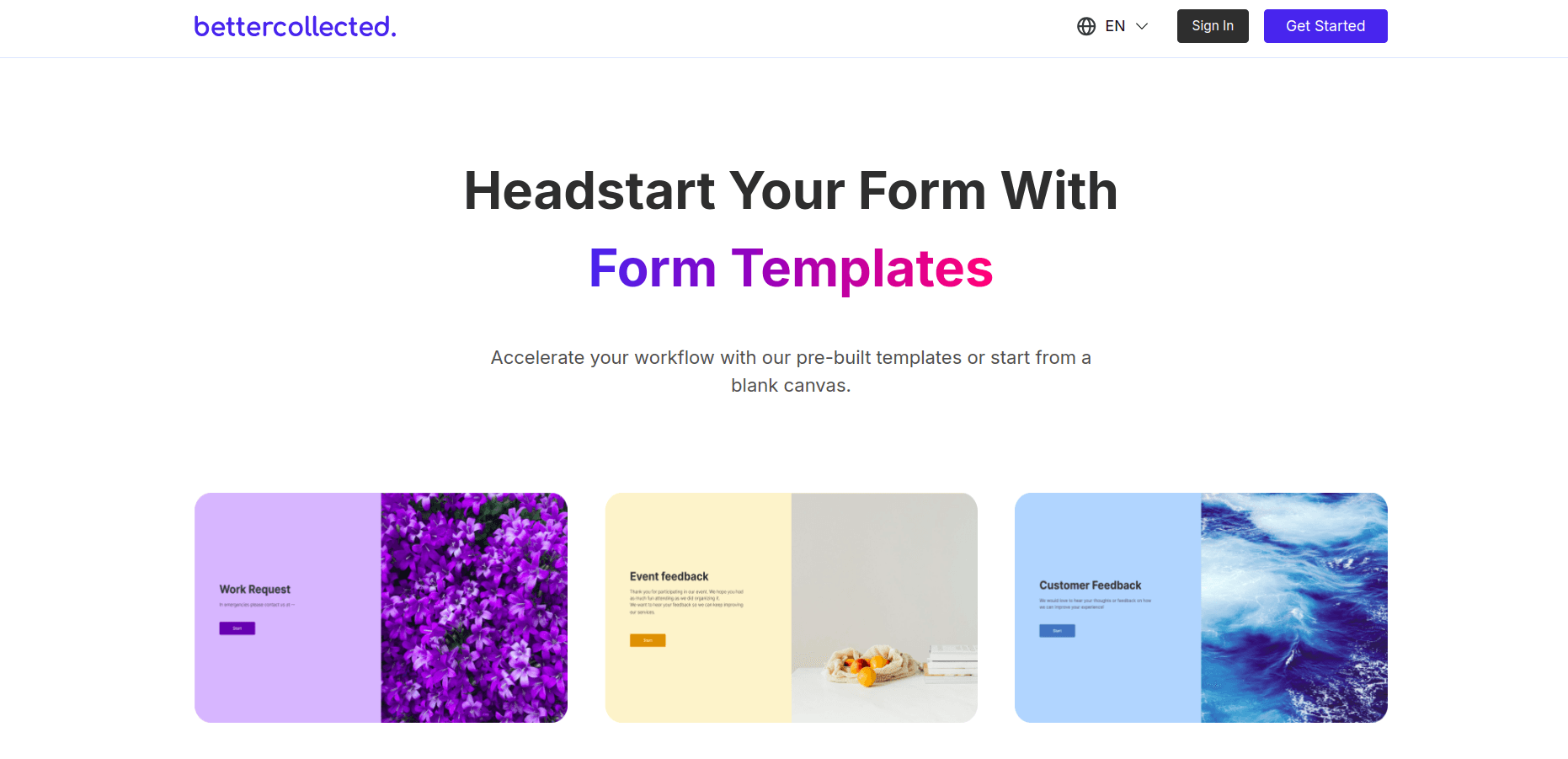 Screenshot of BetterCollected project